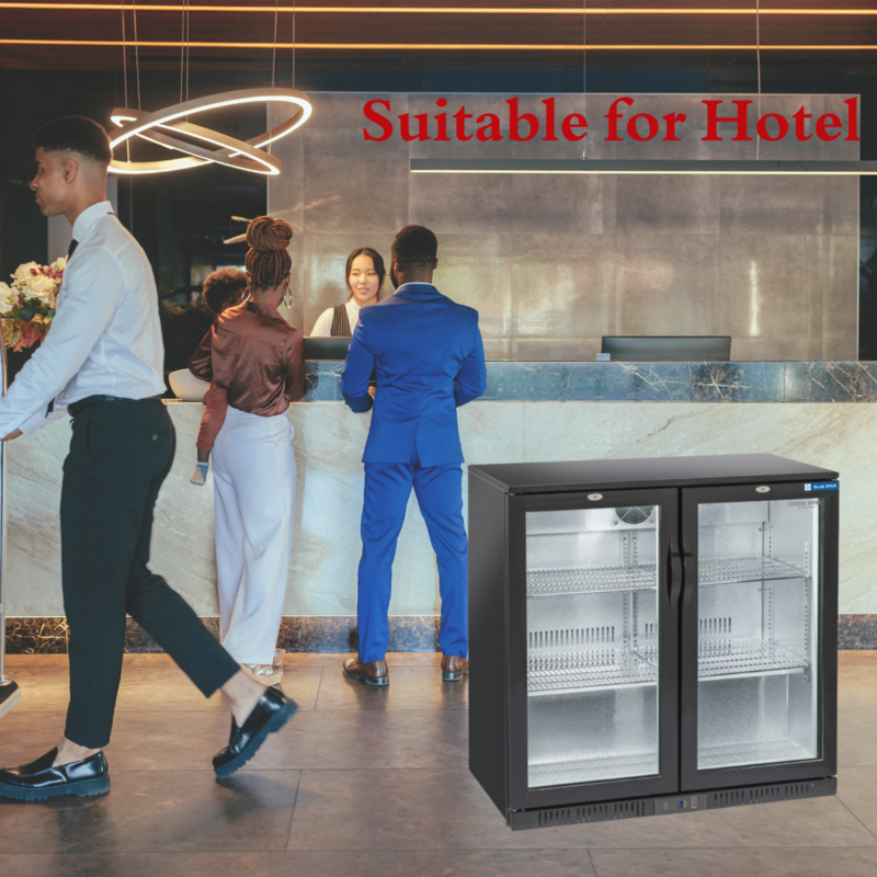 This black backbar chiller from Blue Star offers both aesthetic appeal and reliable performance.