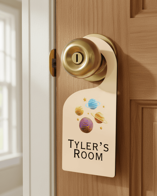 Personalized Bedroom Door Hanger