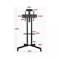 Roller TV Stand Display Up to 65" MODEL YD1500 | BRACKETS