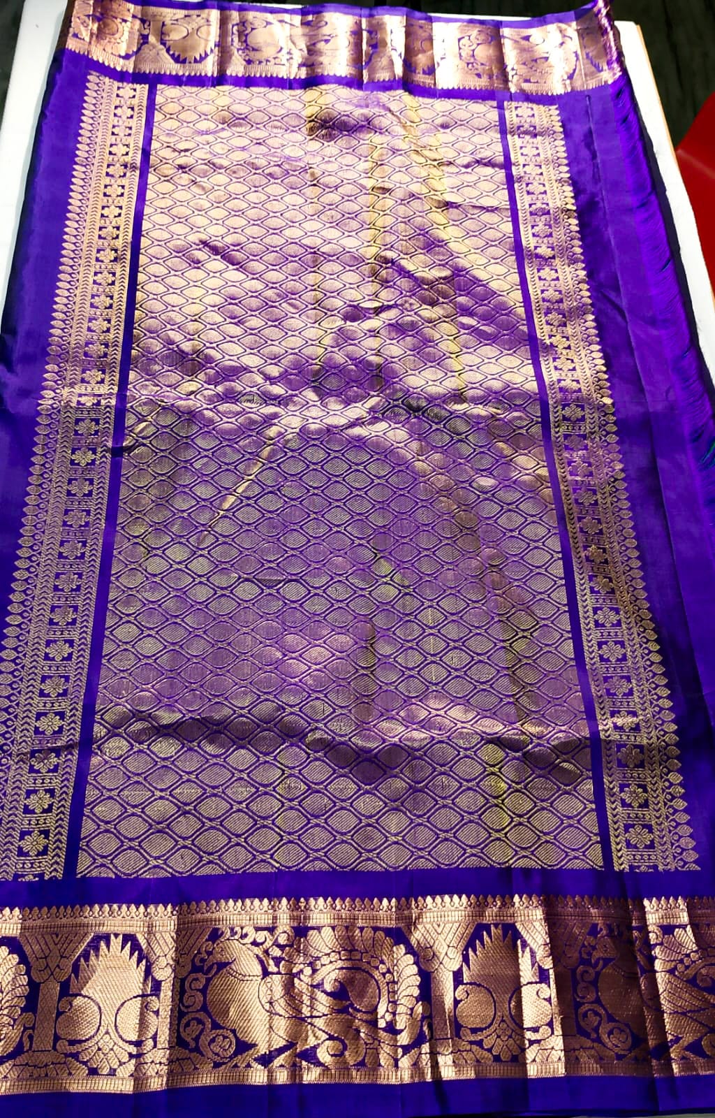 N630: Ready To Ship Beautiful Pure Kanchipattu Saree With Stitched Maggam Work Blouse N630: Ready To Ship Beautiful Pure Kanchipattu Saree With Stitched Maggam Work Blouse