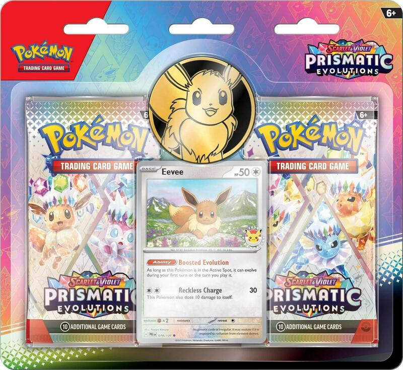 PRISMATIC EVOLUTIONS 2-PACK BLISTER WITH COIN