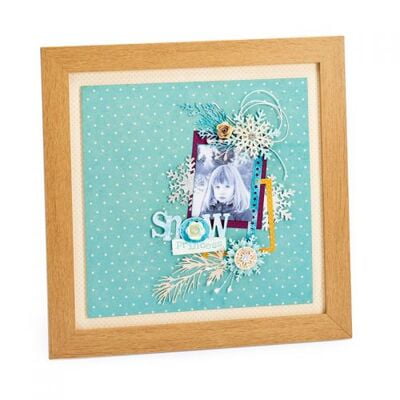 Fustella Thinlits Die Set X9 Winter Borders & Rosette By