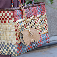 Glass Case Leather Khaki Plain