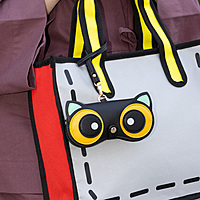 Glass Case Leather Orange Raccoon