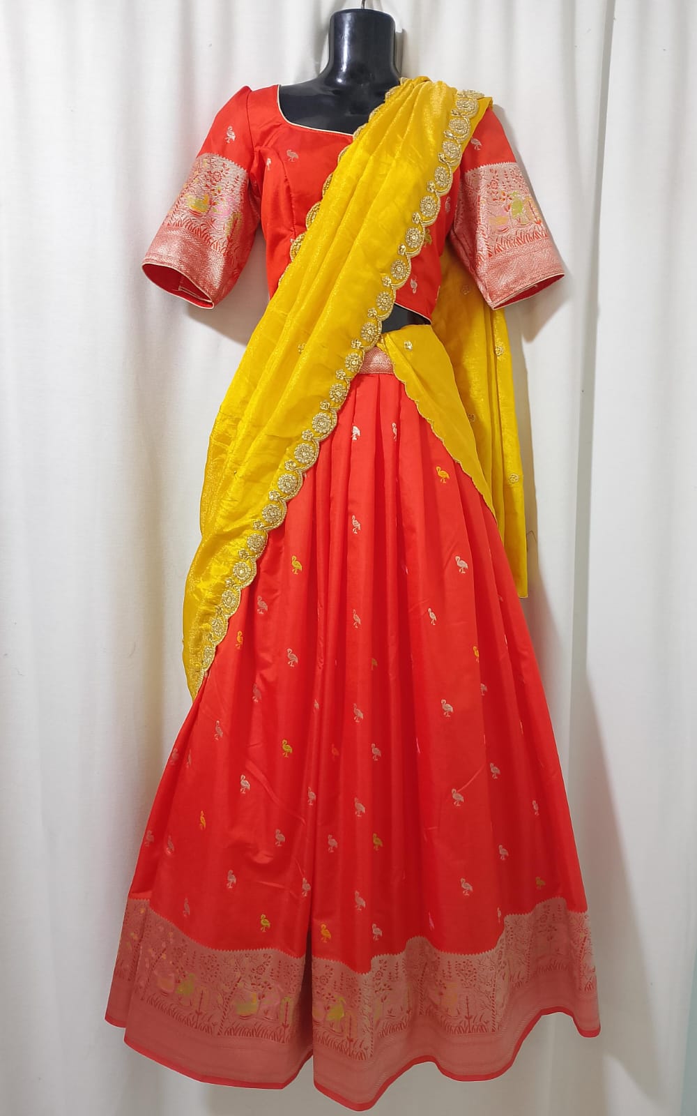 K057: Ready To Ship Beautiful Lehenga Set Allover With Work Duppata