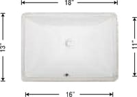 Rectangle Vanity 1611 - Biscuit