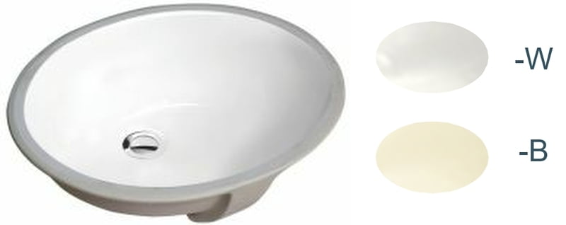 Oval Vanity 1613 - White Oval Vanity 1613 - White