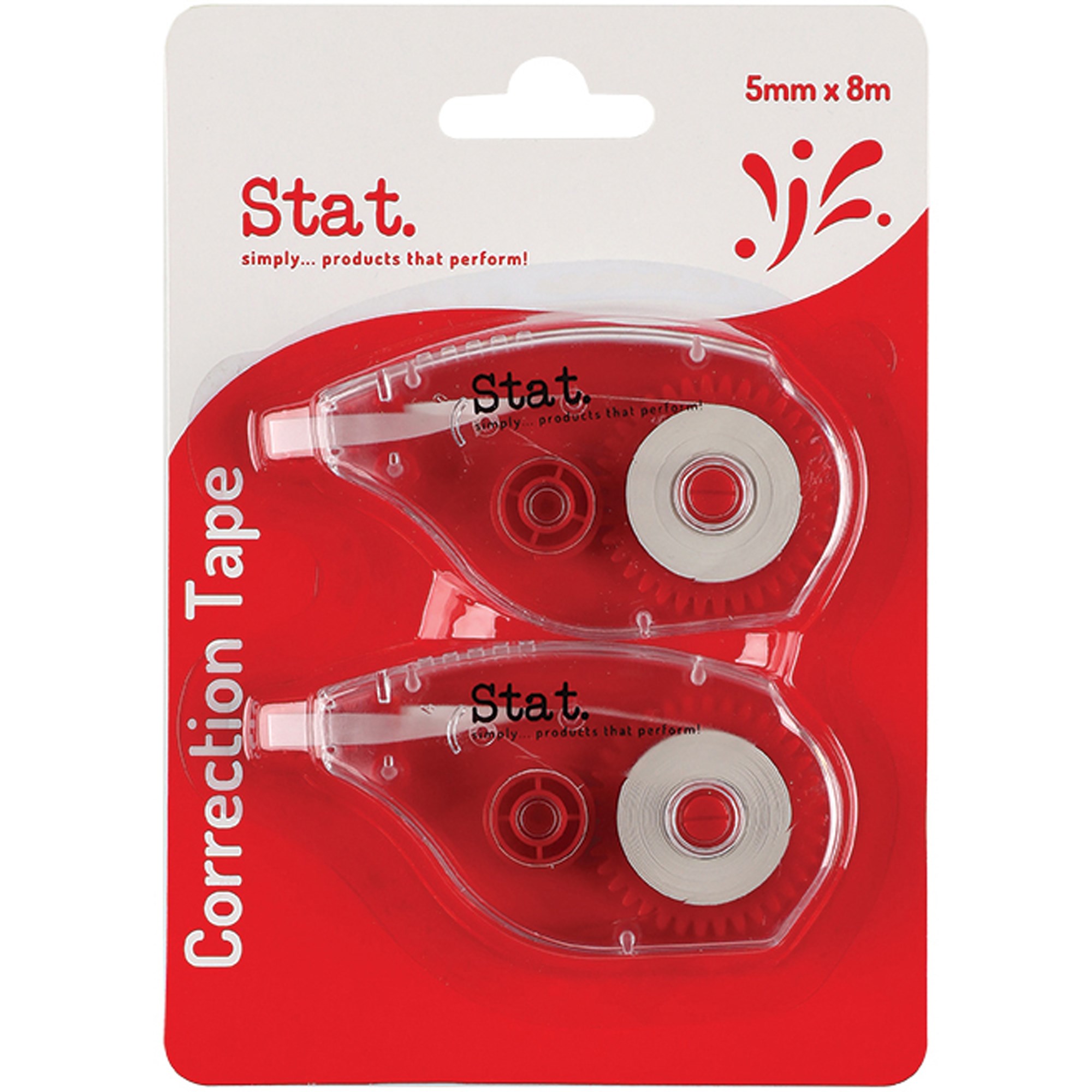 Stat Correction Tape 5mmx8m Pack  of 2