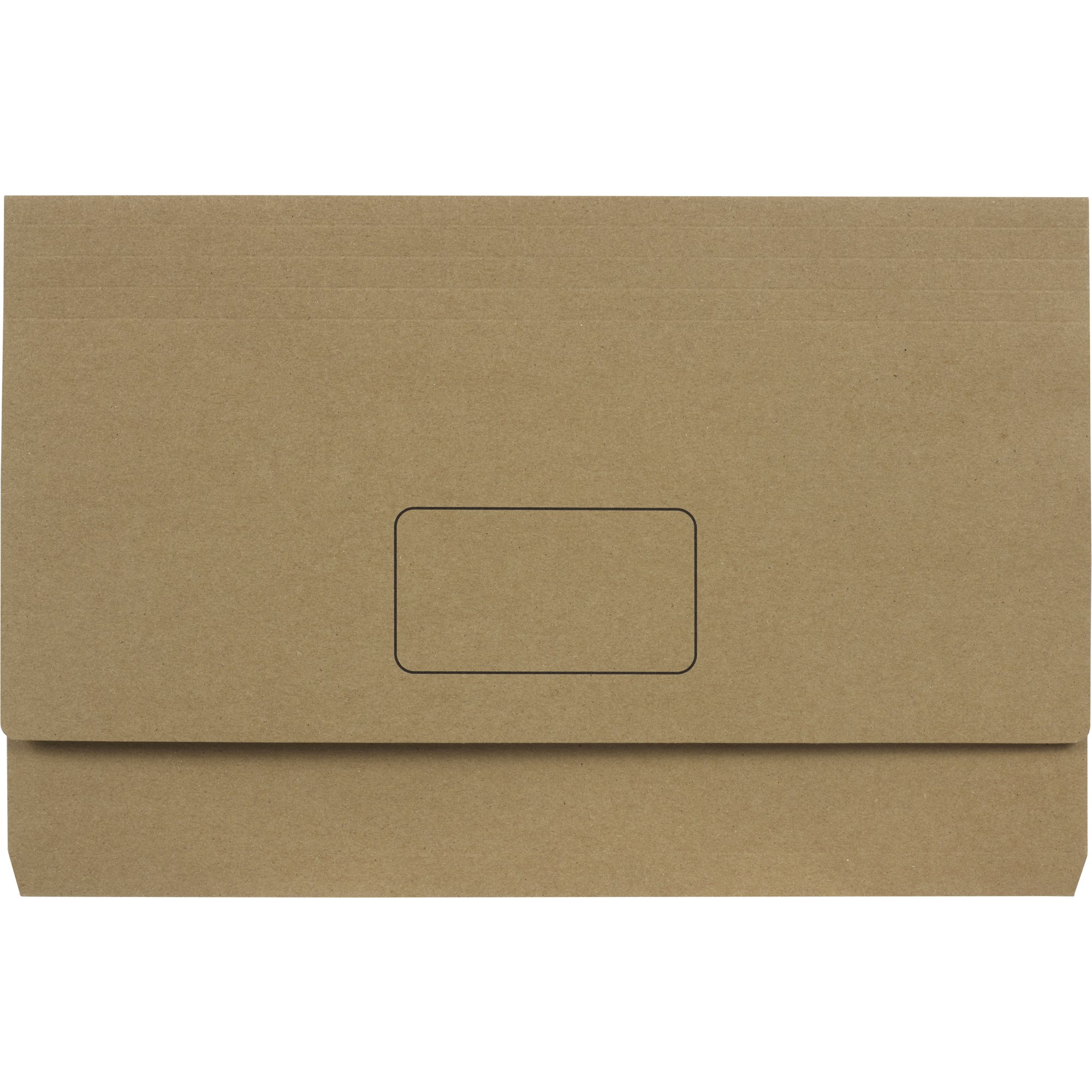 Marbig Enviro Slimpick Document Wallets Foolscap 100% Recycled Kraft Pack  Of 10