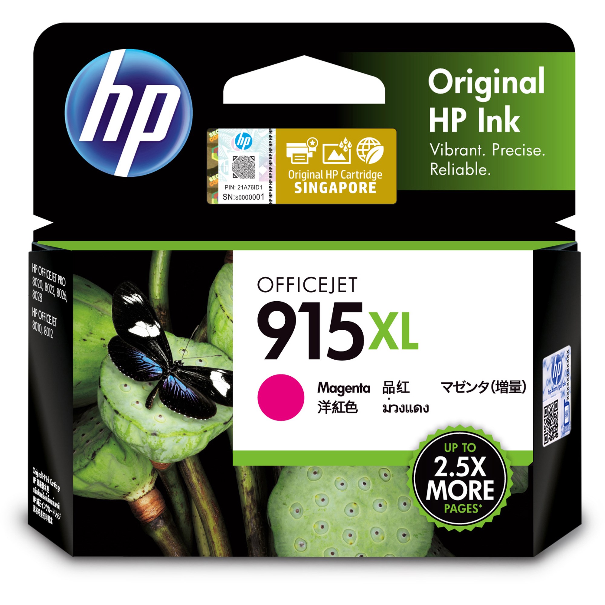 HP 915XL Ink Cartridge High Yield Magenta