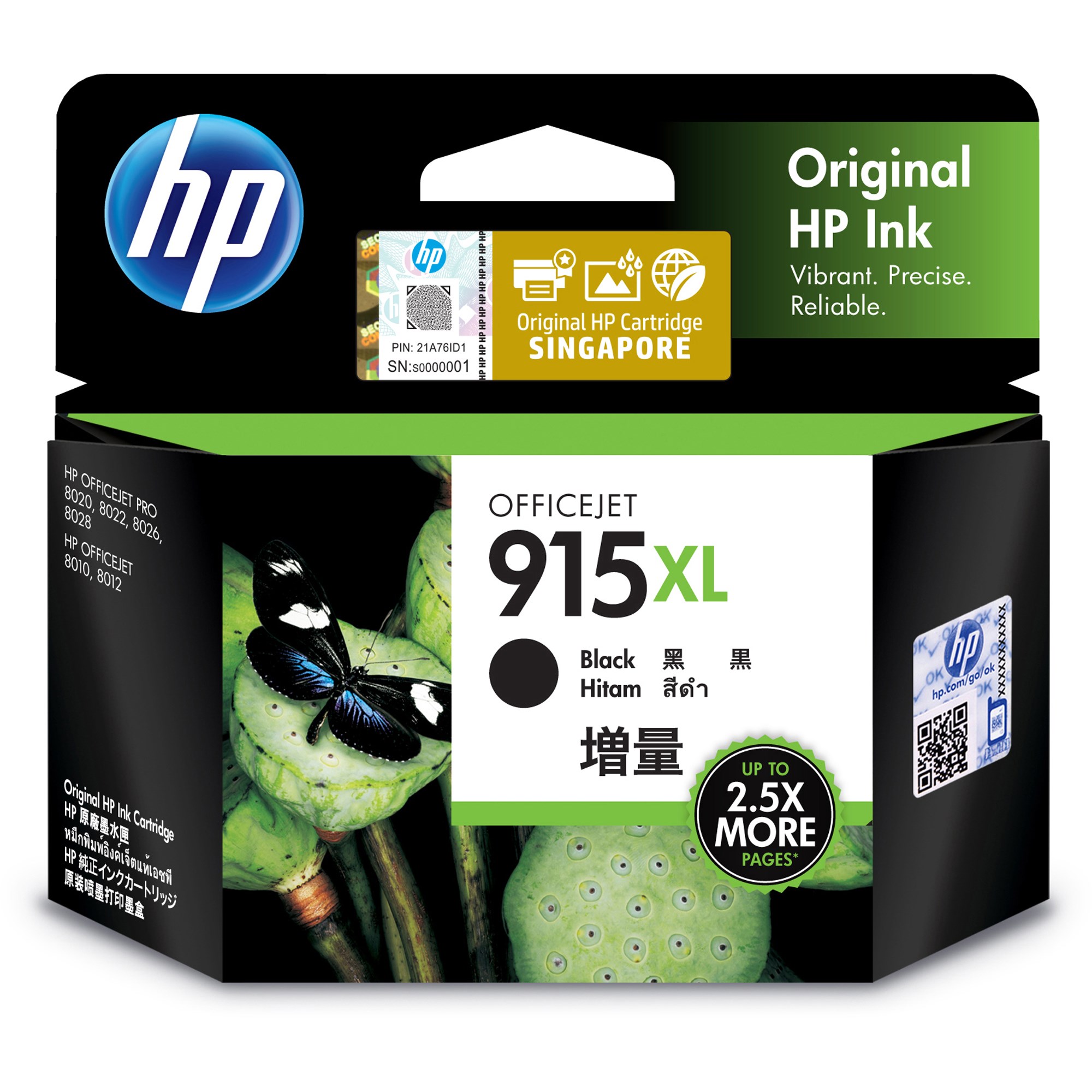 HP 915XL Ink Cartridge High Yield Black
