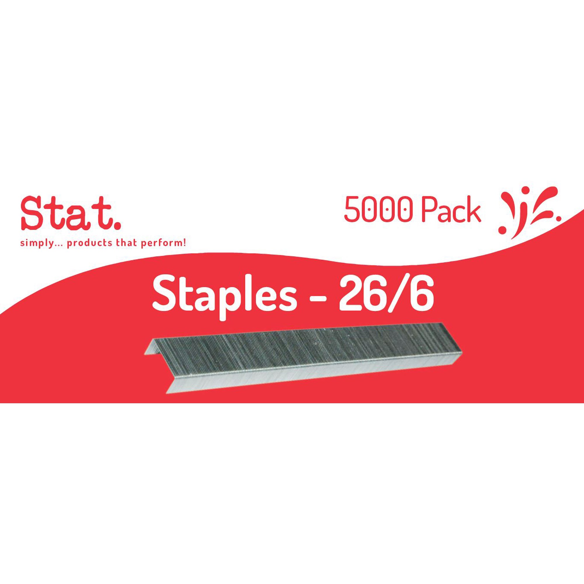 Stat Staples Size 26/6 Box  of 5000