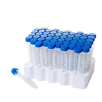 15ml Centrifuge Tube, Flat-top Cap, PP Tube, Sterile, DNase & RNase free, Conical Bottom, Rack Pack