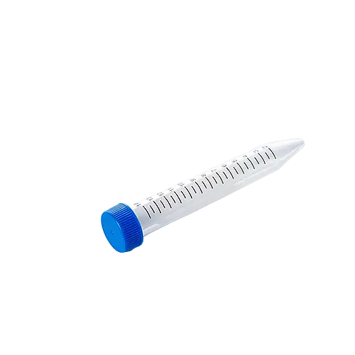 15ml Centrifuge Tube, Flat-top Cap, PP Tube, 500 Pack, Non-Sterile, DNase & RNase free, Conical Bottom
