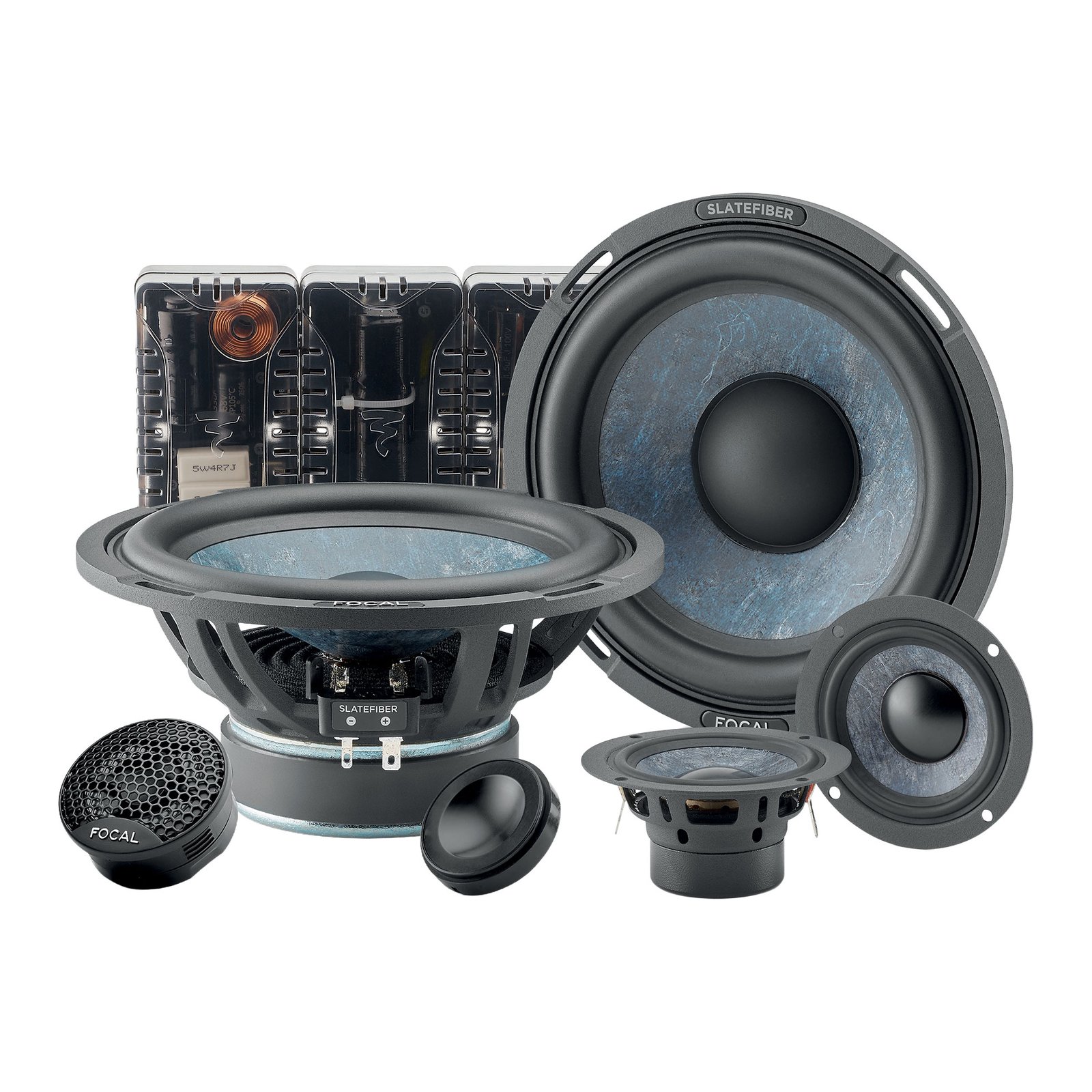 Focal 165 SF3 Slatefiber 6.5" 3-Way Component Kit Focal 165 SF3 Slatefiber 6.5" 3-Way Component Kit