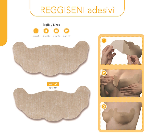 Reggiseno Autoadesivo con adesivi traspiranti