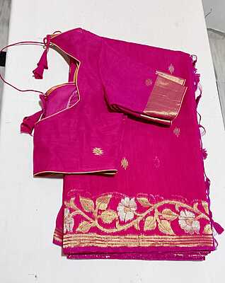 J127: Ready To Ship Beautiful Saree With Stitched Blouse