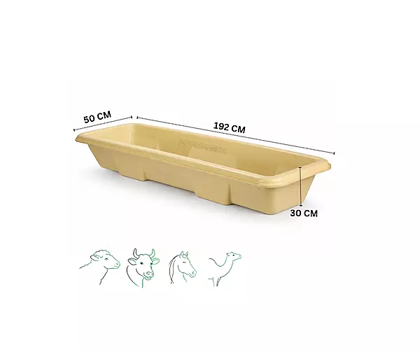 Farmex Feeder Trough 240L Beige Solo Line