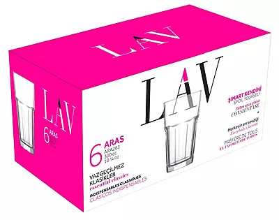 ARA263 300CC طقم كاسات عصير لاف 6 كاسات