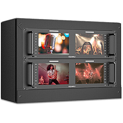 FeelWorld D71 PLUS Dual 7" 3RU Rackmount Monitor