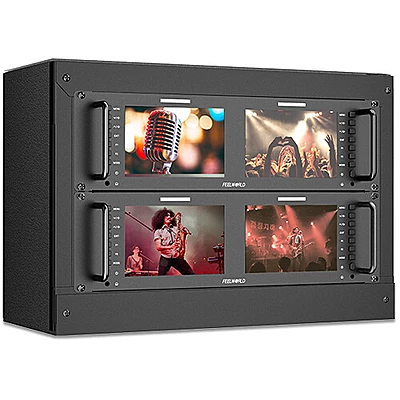 FeelWorld D71 PLUS Dual 7" 3RU Rackmount Monitor
