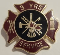 Firefighter Stock Service Award Pin