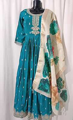 K095: Ready To Ship Beautiful 2PC Long Dress