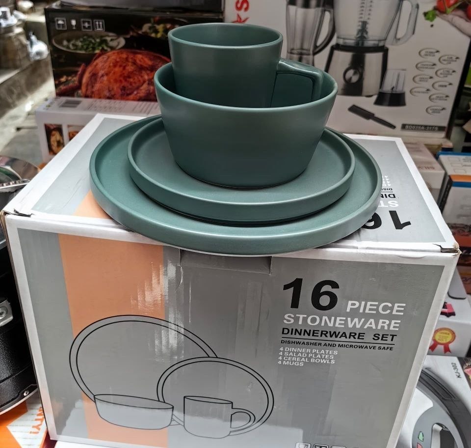 16PIECES DINNER SET - GREEN