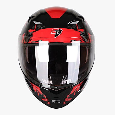 STEELBIRD SBA-21 COMBAT MATT BLACK/RED C/V (L)