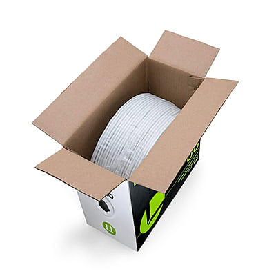 18AWG/2C STRANDED BC SHIELDED CMR/CL3R 1000FT WHITE