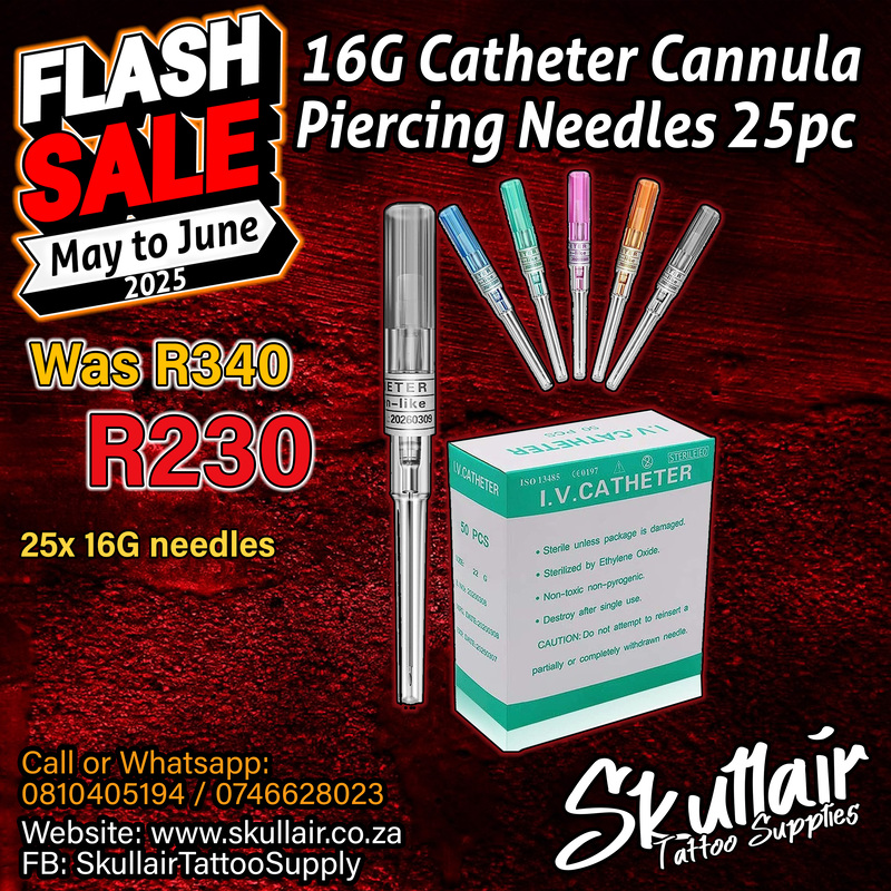 16G Catheter Piercing Needles