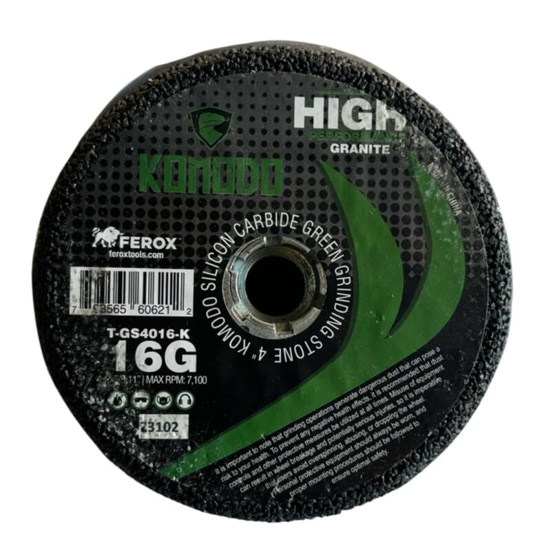 Komodo Hybrid Grinding Wheel - 4", 16 grit, Box of 10 Wheels Komodo Hybrid Grinding Wheel - 4", 16 grit, Box of 10 Wheels