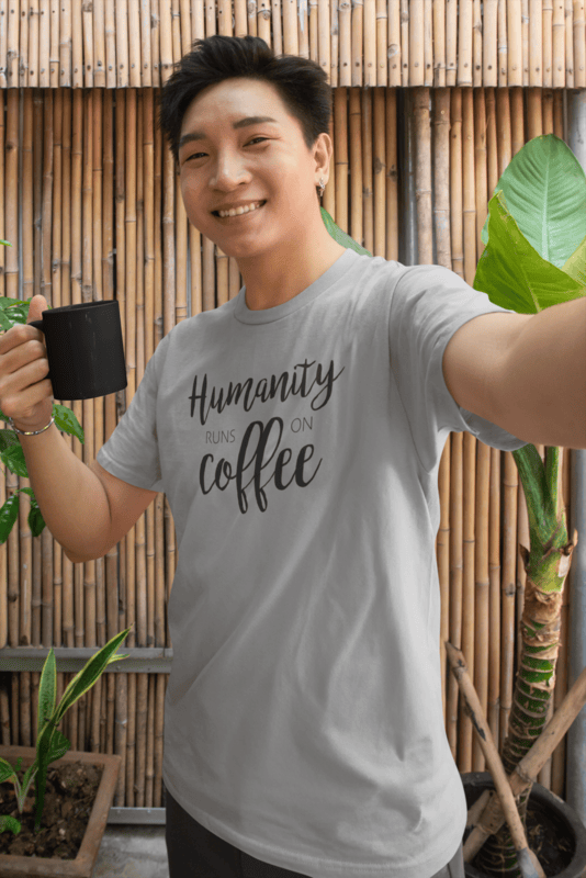 Humanity Runs On Coffee Short-Sleeve Unisex T-Shirt