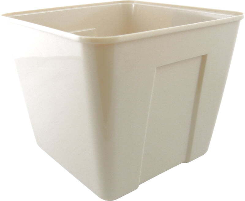 Ice Bucket Square 3 Qt Vanilla - 72/Case