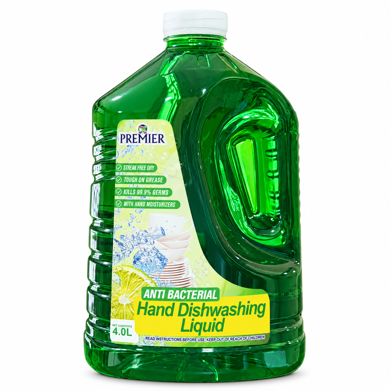 PREMIER HAND DISHWASHING LIQUID LIME 4L PREMIUM