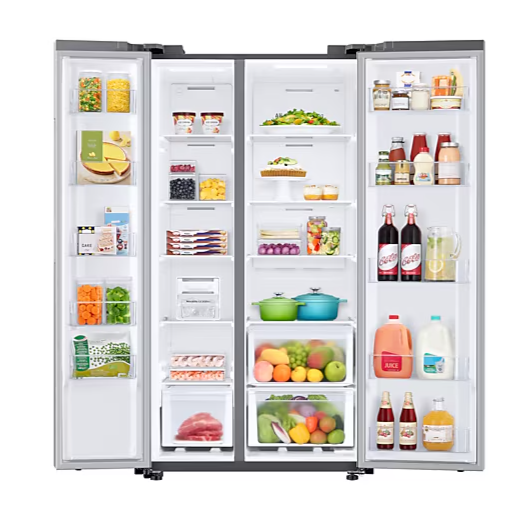 Refrigeradora Side by Side 23" sin Dispensador. RS23T5B00S9/AP. 36 Meses Garantía General  20 años Garantía Compresor Digital Inverter