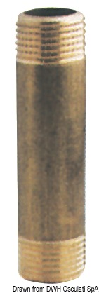 Brass extension sleeve 3/8" x 100 mm