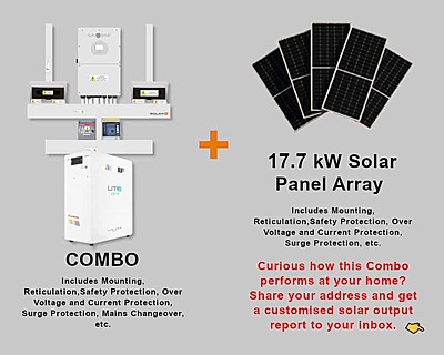 16.0 kW SUNSYNK Hybrid - FREEDOM WON Combo, c/w 20 kWh Floor Standing Lithium Battery