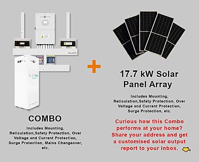 16.0 kW SUNSYNK Hybrid -  FREEDOM WON Combo, c/w 30 kWh Floor Standing Lithium Battery