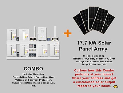 16.0 kW SUNSYNK Hybrid - SUNSYNK Combo, c/w 6 x 5.32 G kWh Lithium Batteries
