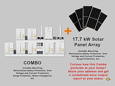 16.0 kW SUNSYNK Hybrid - SUNSYNK Combo, c/w 7 x 5.32 G kWh Lithium Batteries
