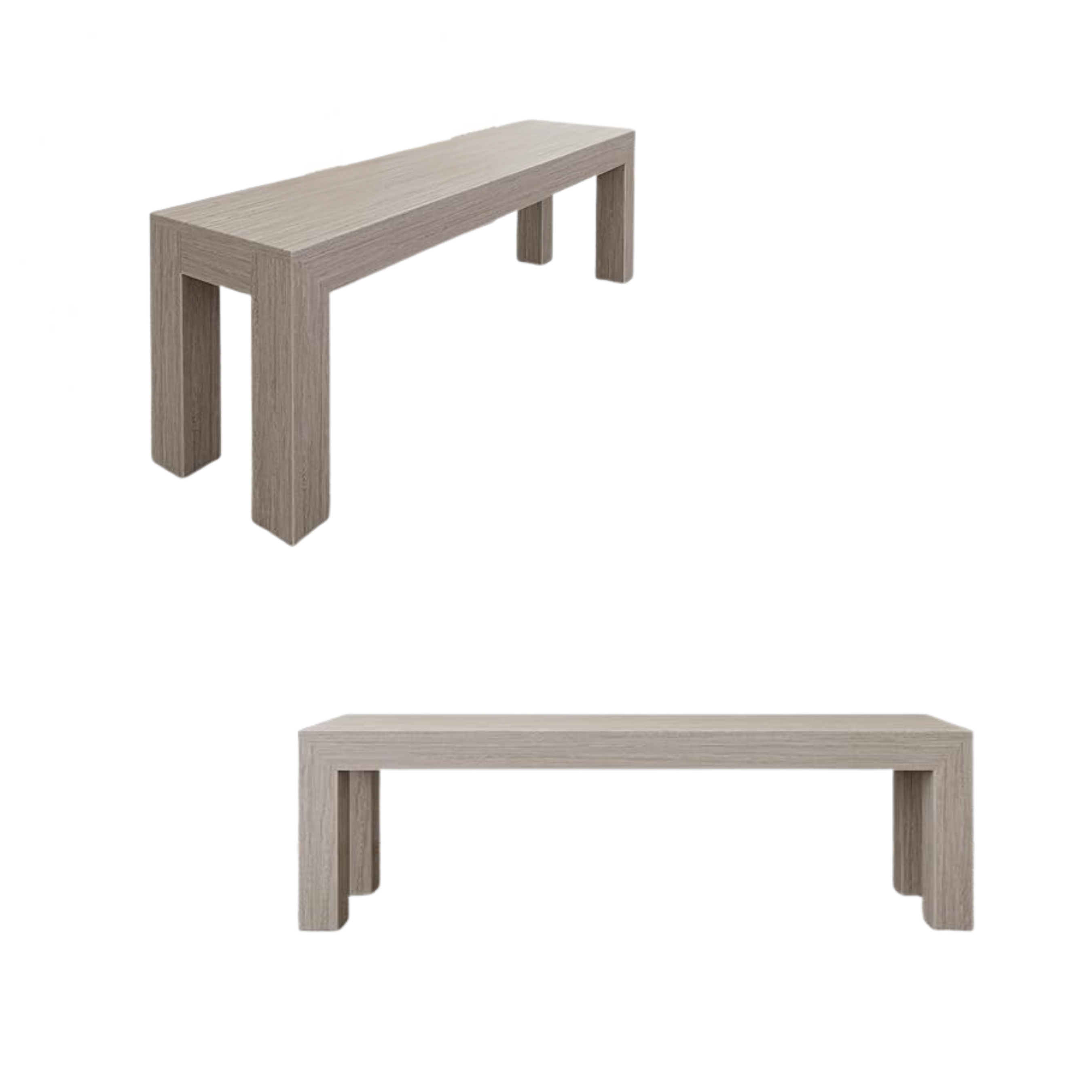 60-Inch Solid Wood Dining Bench