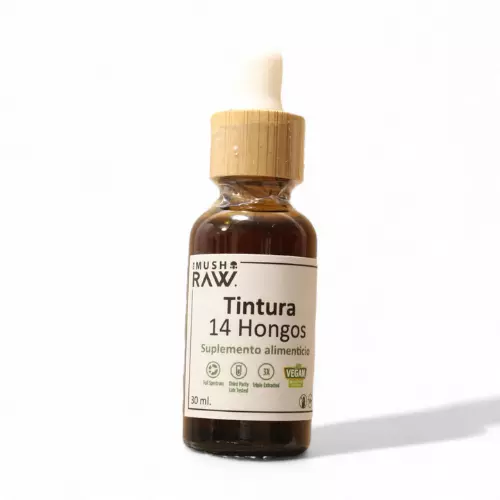 The Mush Raw Tintura 14 Hongos suplemento alimenticio