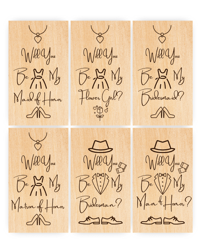 Bride's Side Proposal Cards