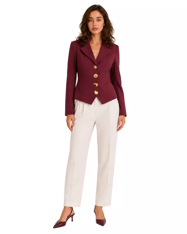 Tailored Single-Breasted Blazer