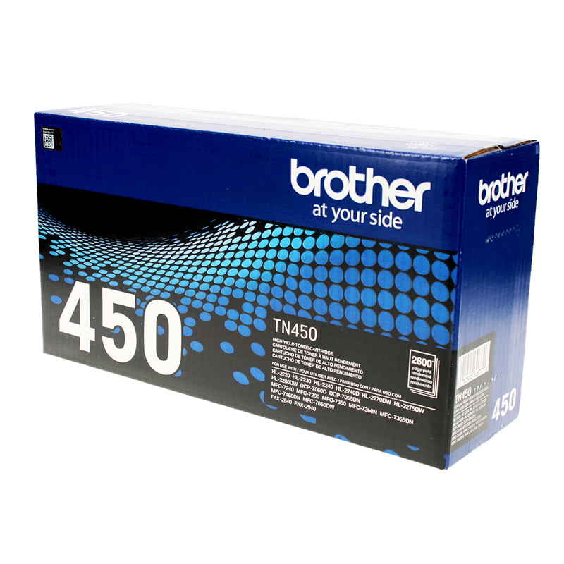 Brother (TN450) Toner Cartridge, Black, High Yield.