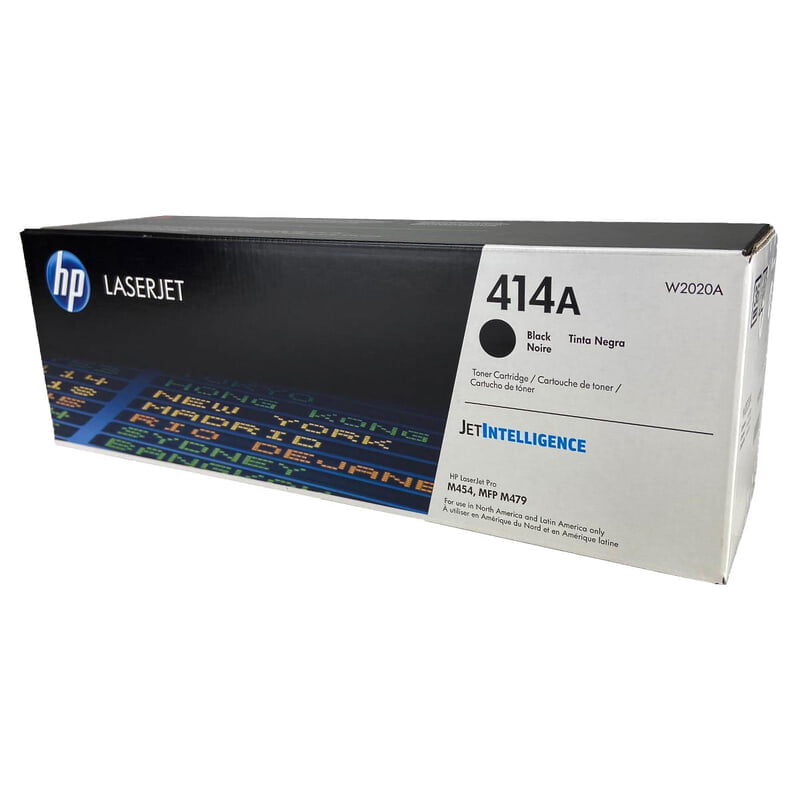 HP 414A (W2020A) Toner Cartridge, Black, Standard Yield.
