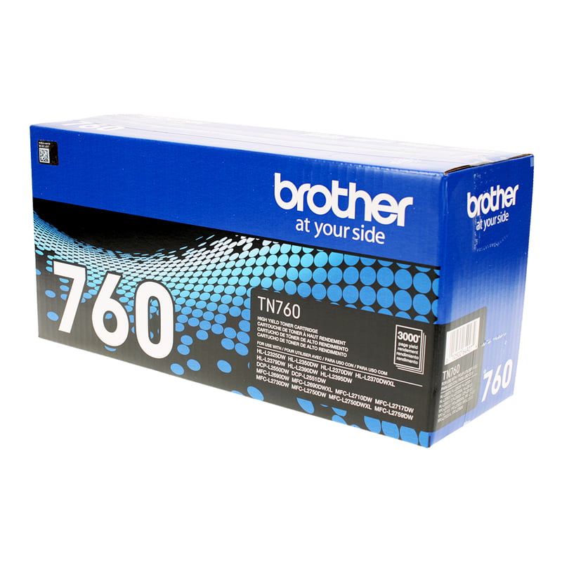 Brother (TN760) Toner Cartridge, Black, High Yield