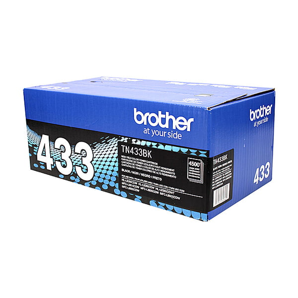 Brother TN-433BK (TN433BK) Compatible High Yield Black Toner Cartridge