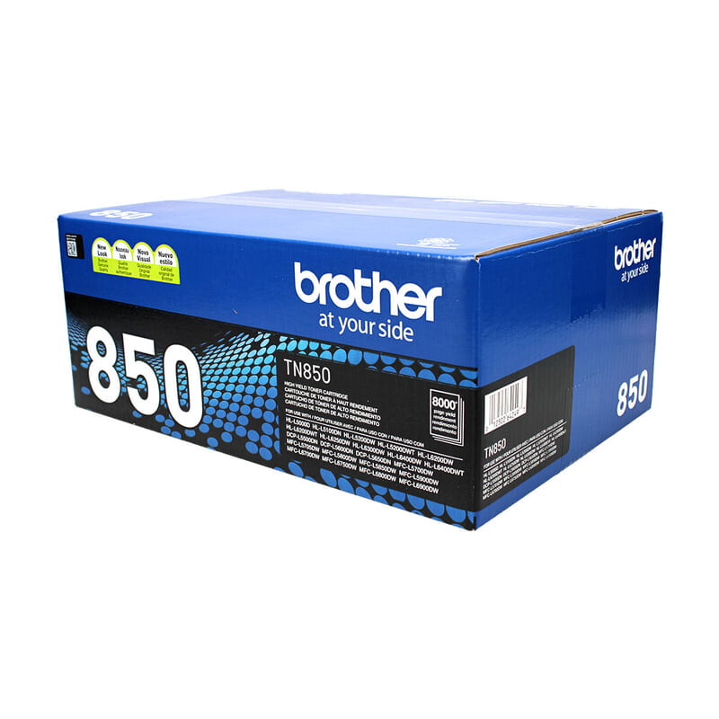 Brother (TN850) Toner Cartridge, Black, High Yield.